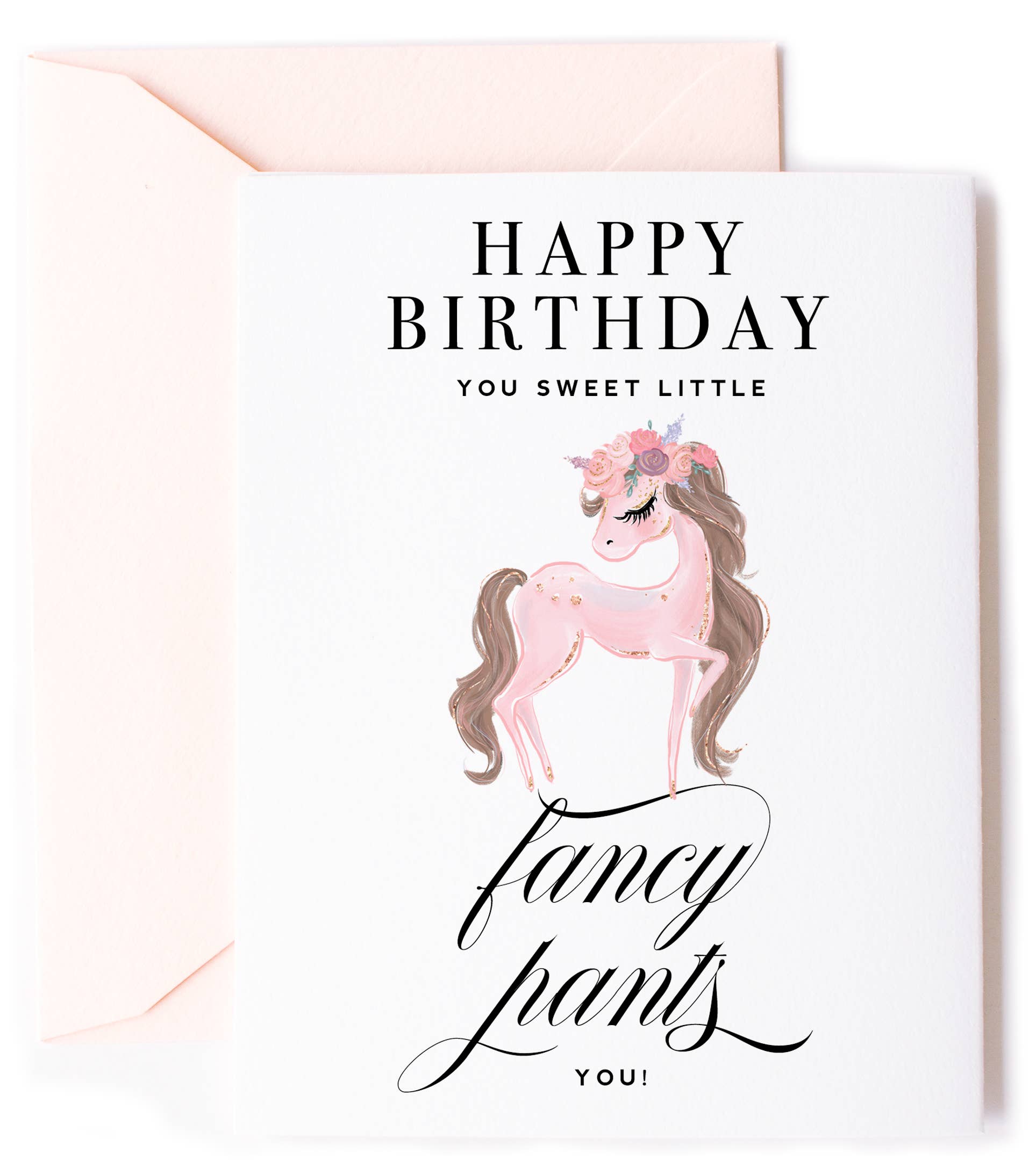 Fancy Pants Little Pony Birthday Card