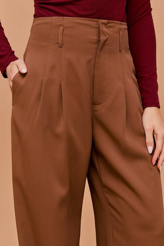 Beau High Waist Wide Leg Pants (2 Colors!)