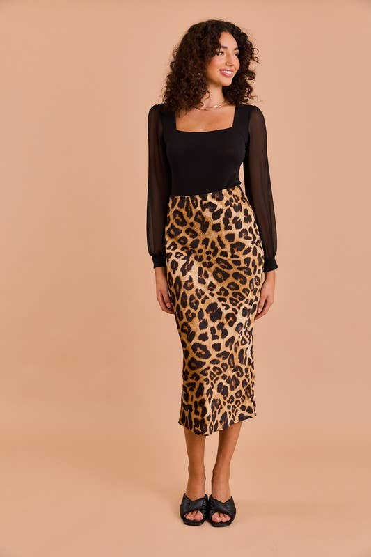 Ambrose Leopard Skirt