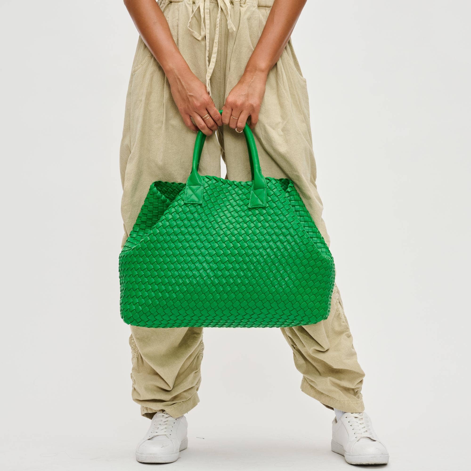 Ithaca Woven Vegan Leather Tote