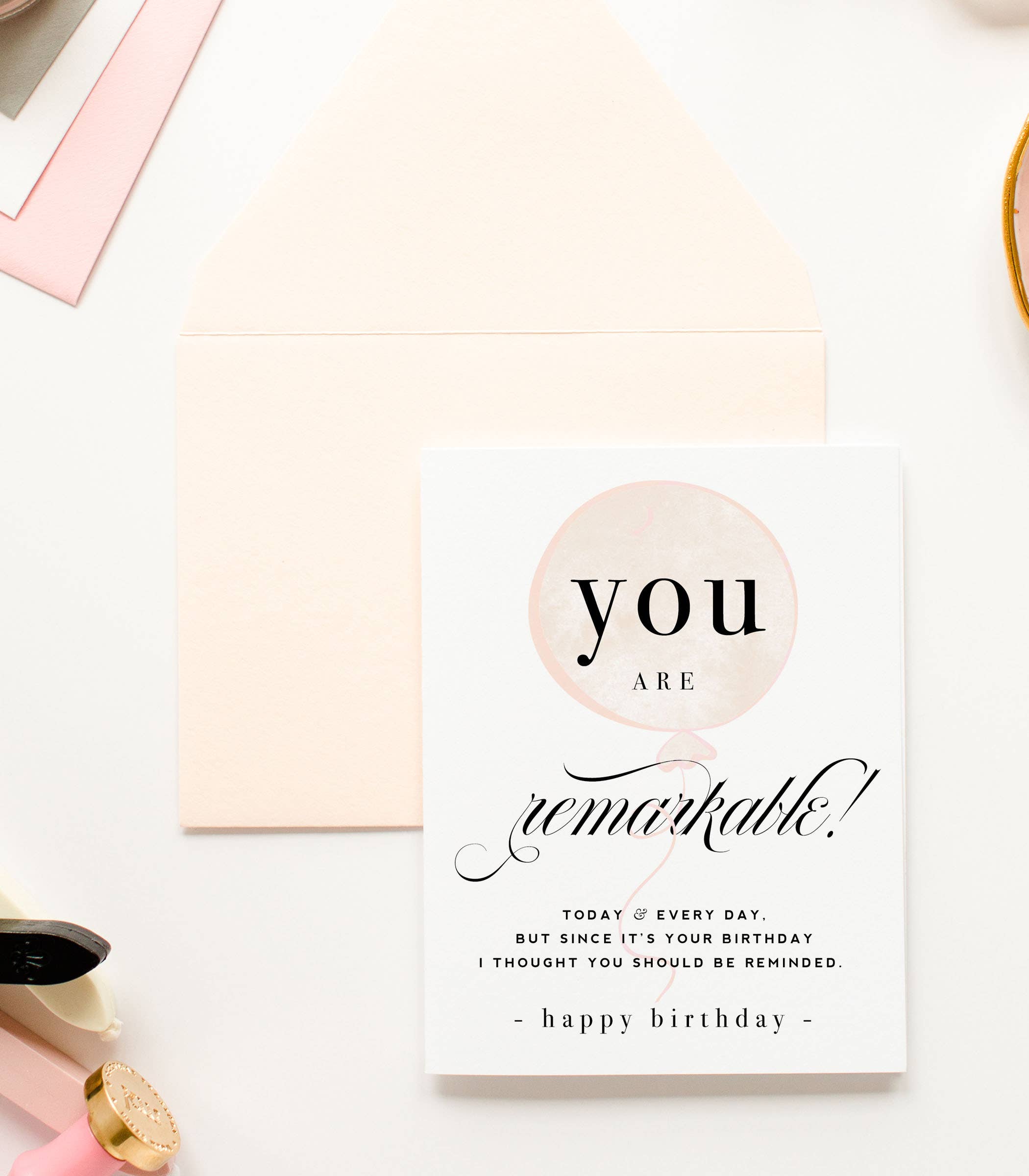 You Are Remarkable - Sweet Birthday Greeting Card