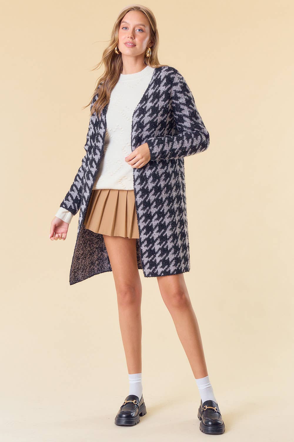 Galliston Houndstooth Cardigan