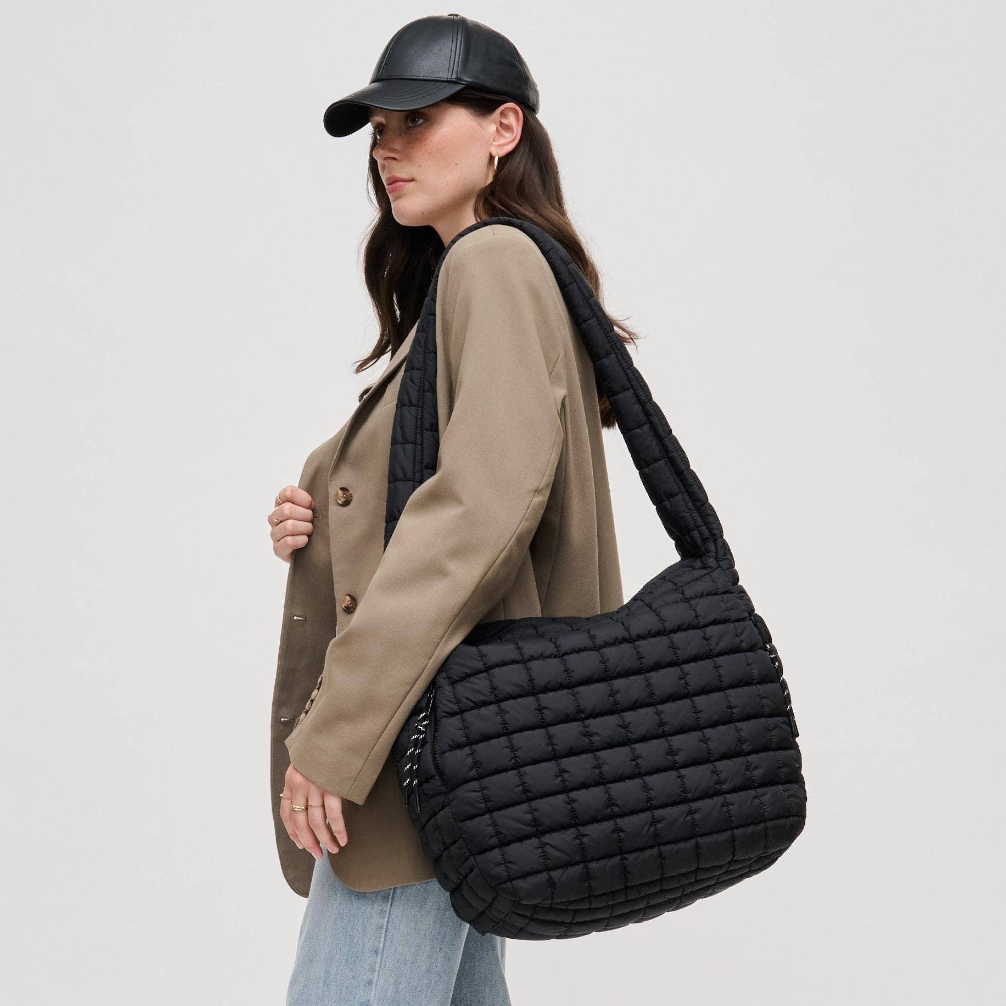 Leda Quilted Nylon Puffer Hobo