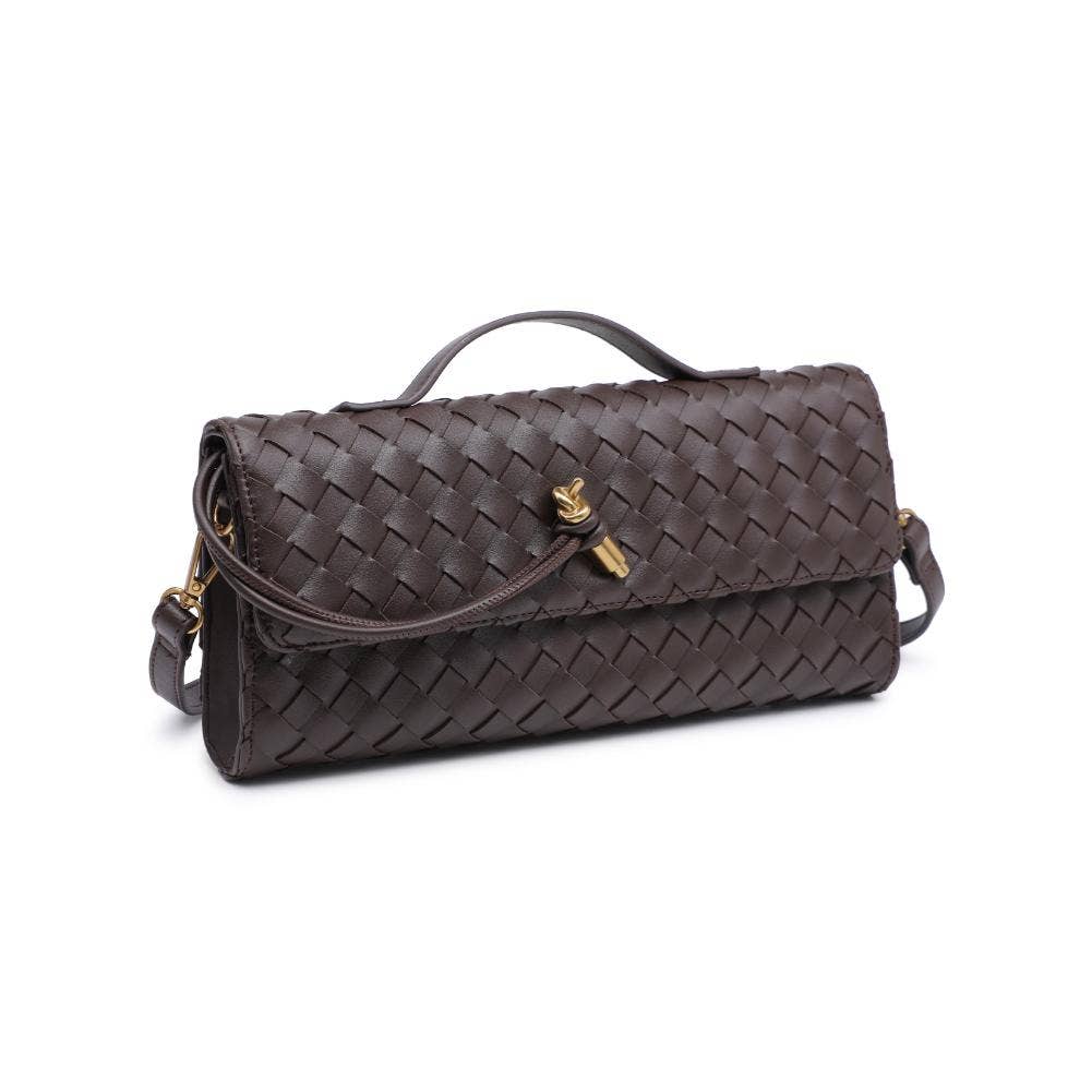 Ada Top Handle Woven East West Clutch Crossbody (2 Colors!)