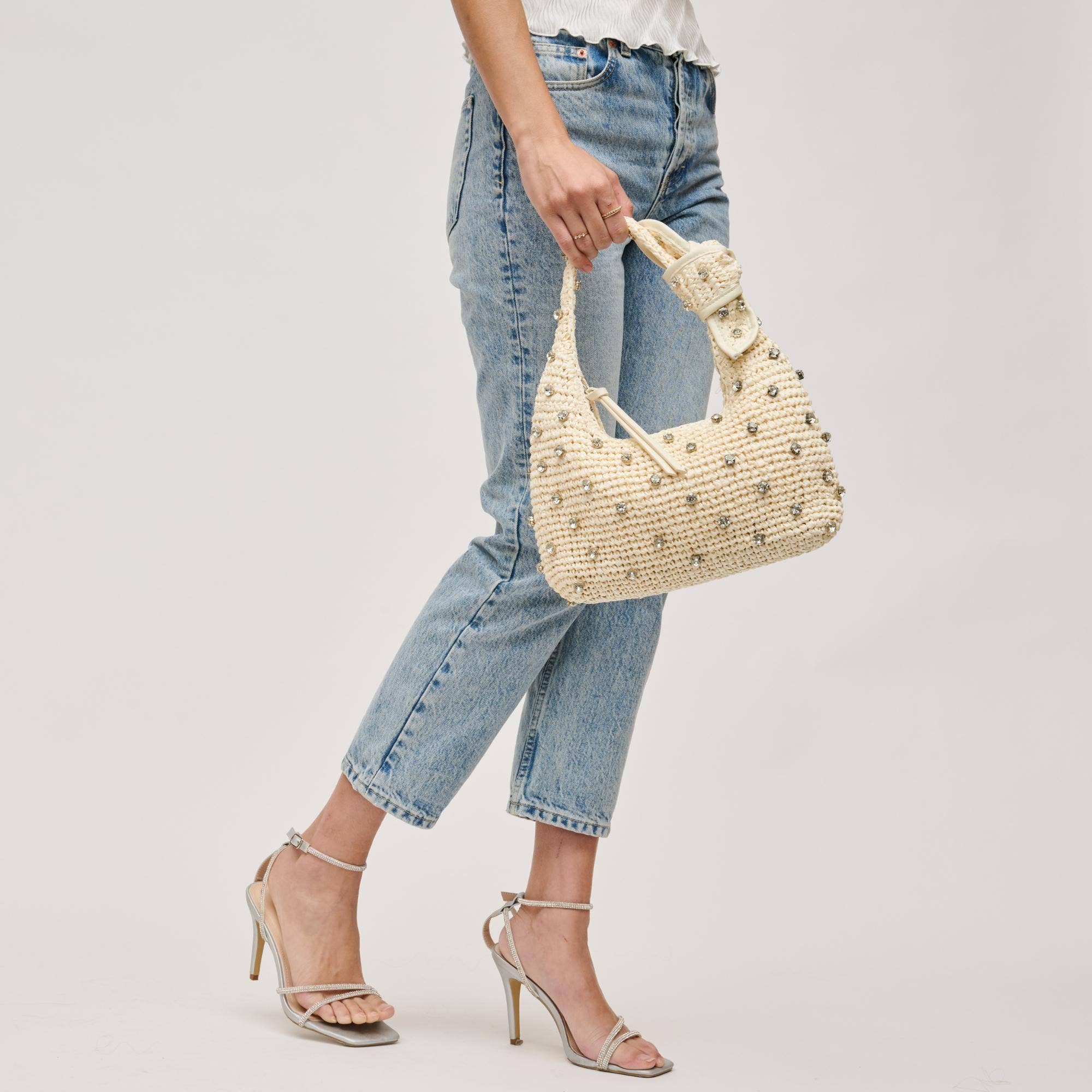 Jessa Straw Summer Beach Shoulder Bag