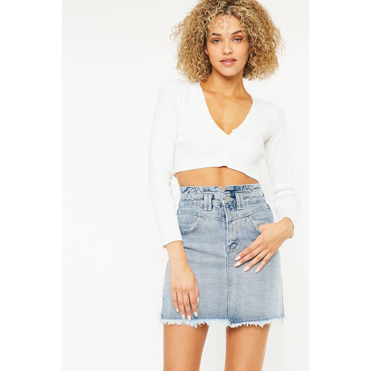 KanCan Hallie Denim Skirt