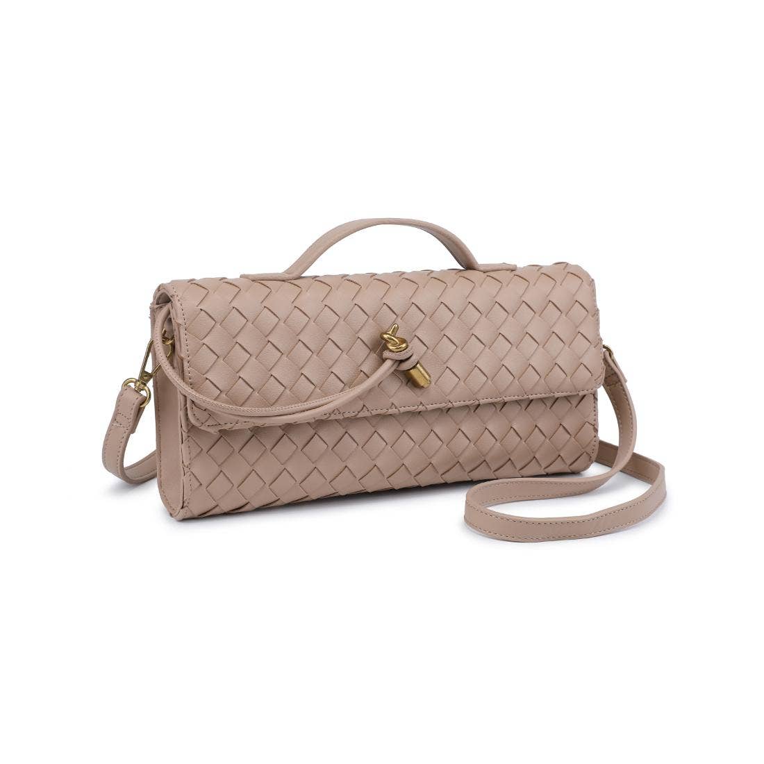 Ada Top Handle Woven East West Clutch Crossbody (5 Colors!)