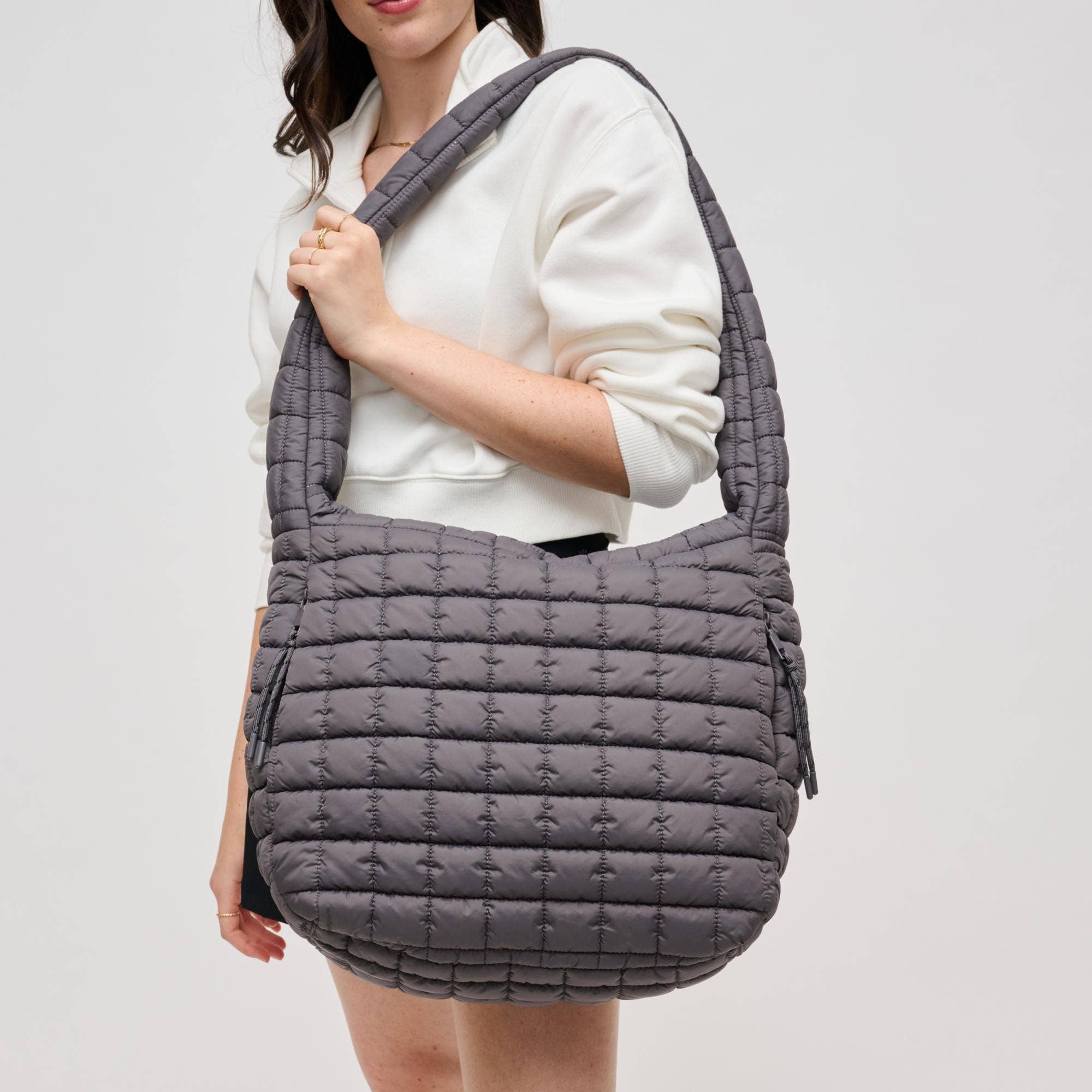 Leda Quilted Nylon Puffer Hobo