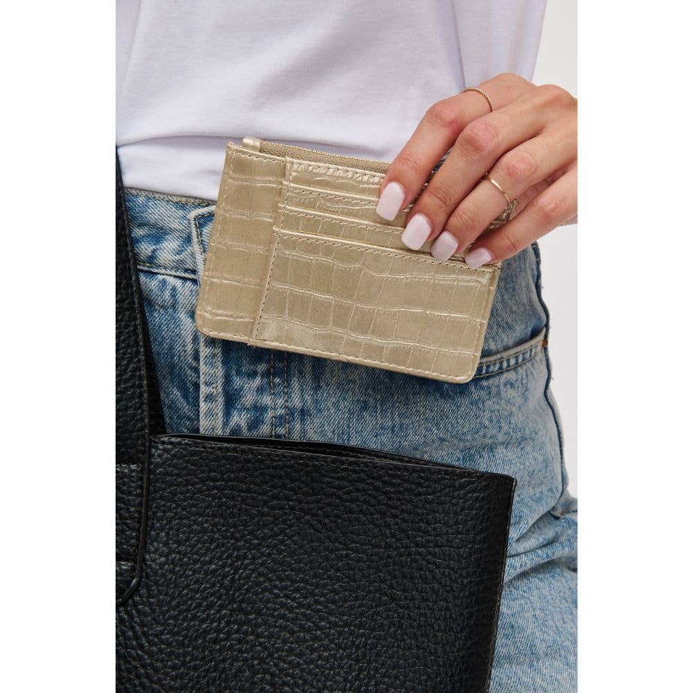 Afina Croco Card Holder Wallet (2 Colors!)