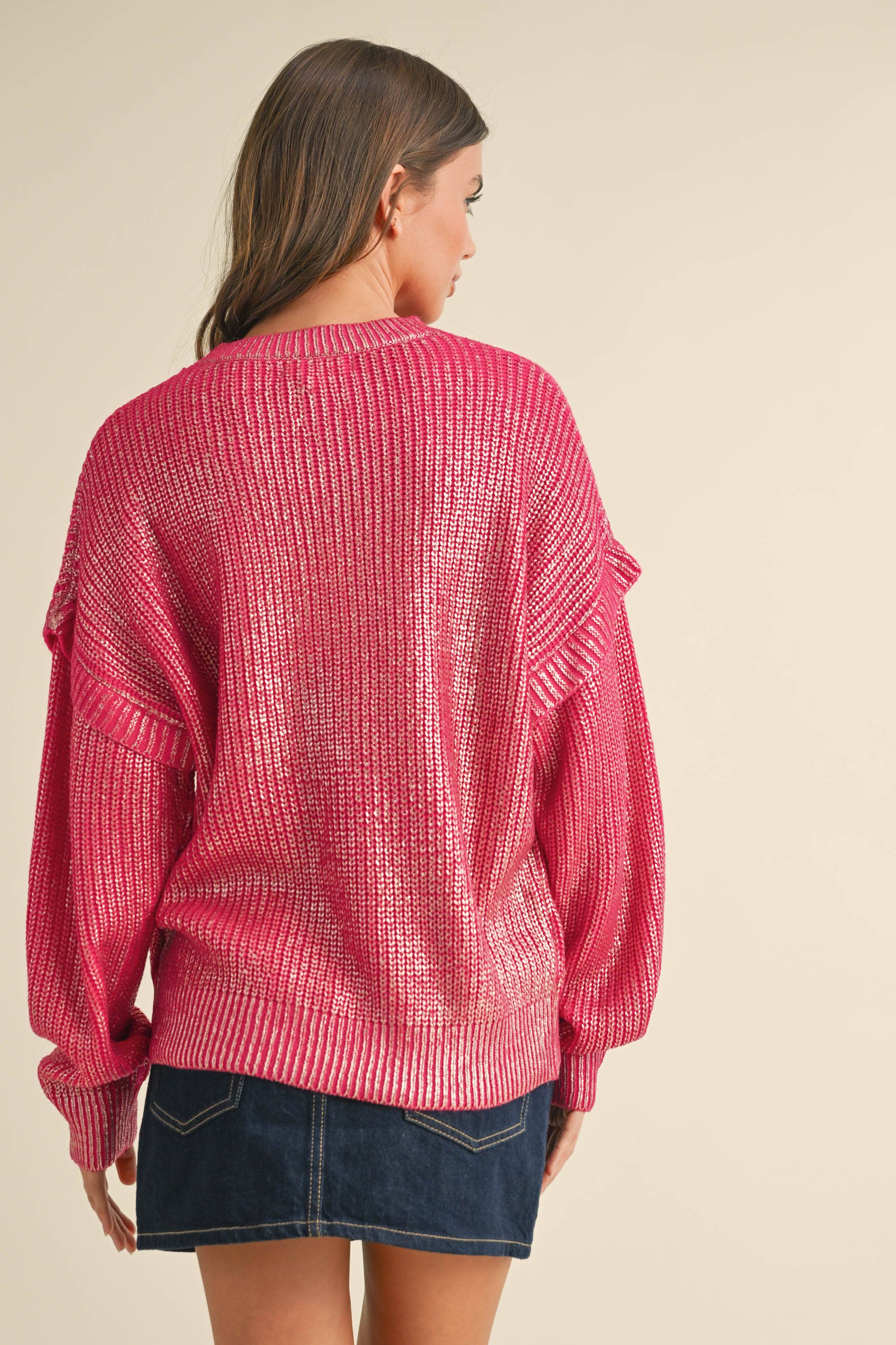 Grayson Metallic Knit Sweater