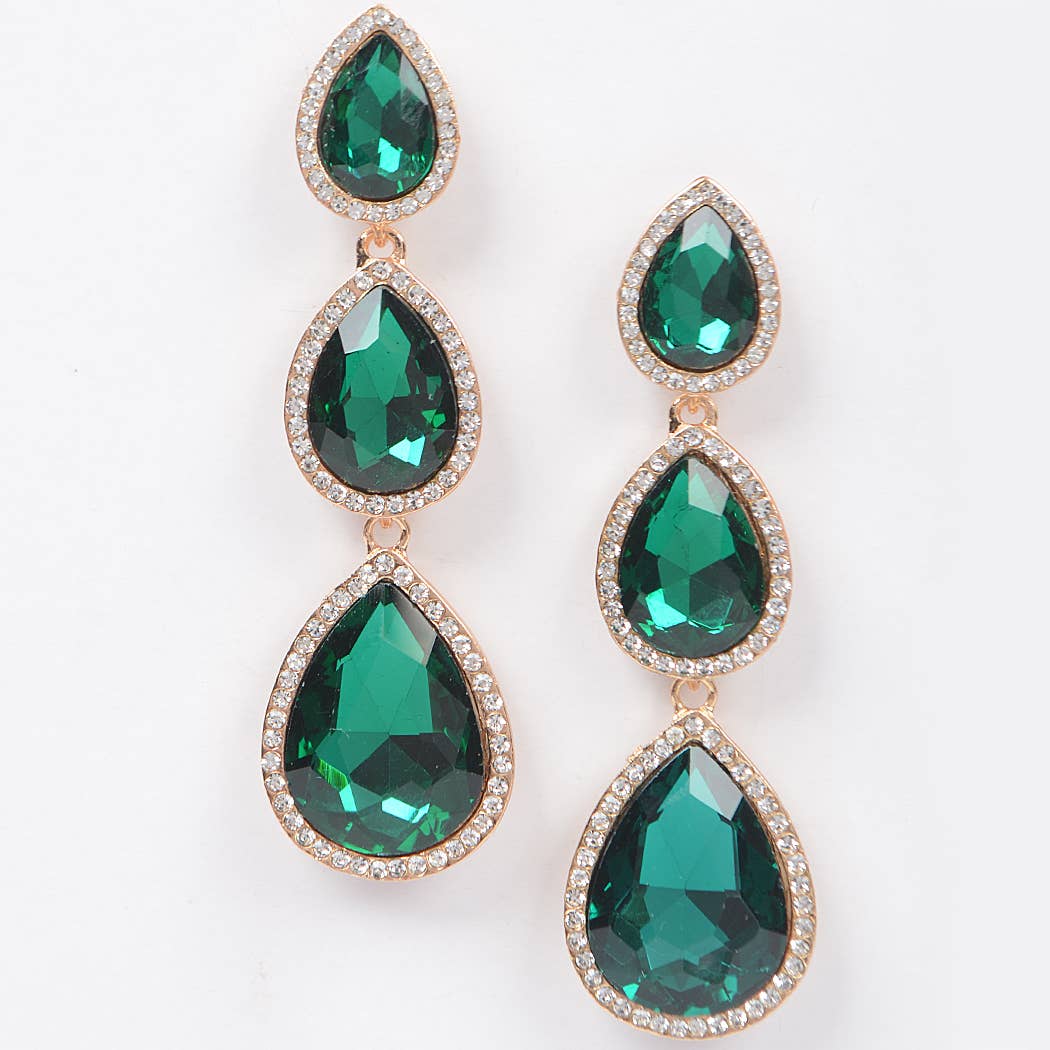 Monica Teardrop Drop Earrings (2 Colors!)