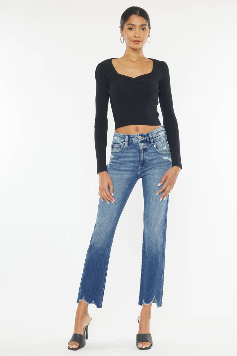 KANCAN Leighton Straigt High Rise Denim Jeans