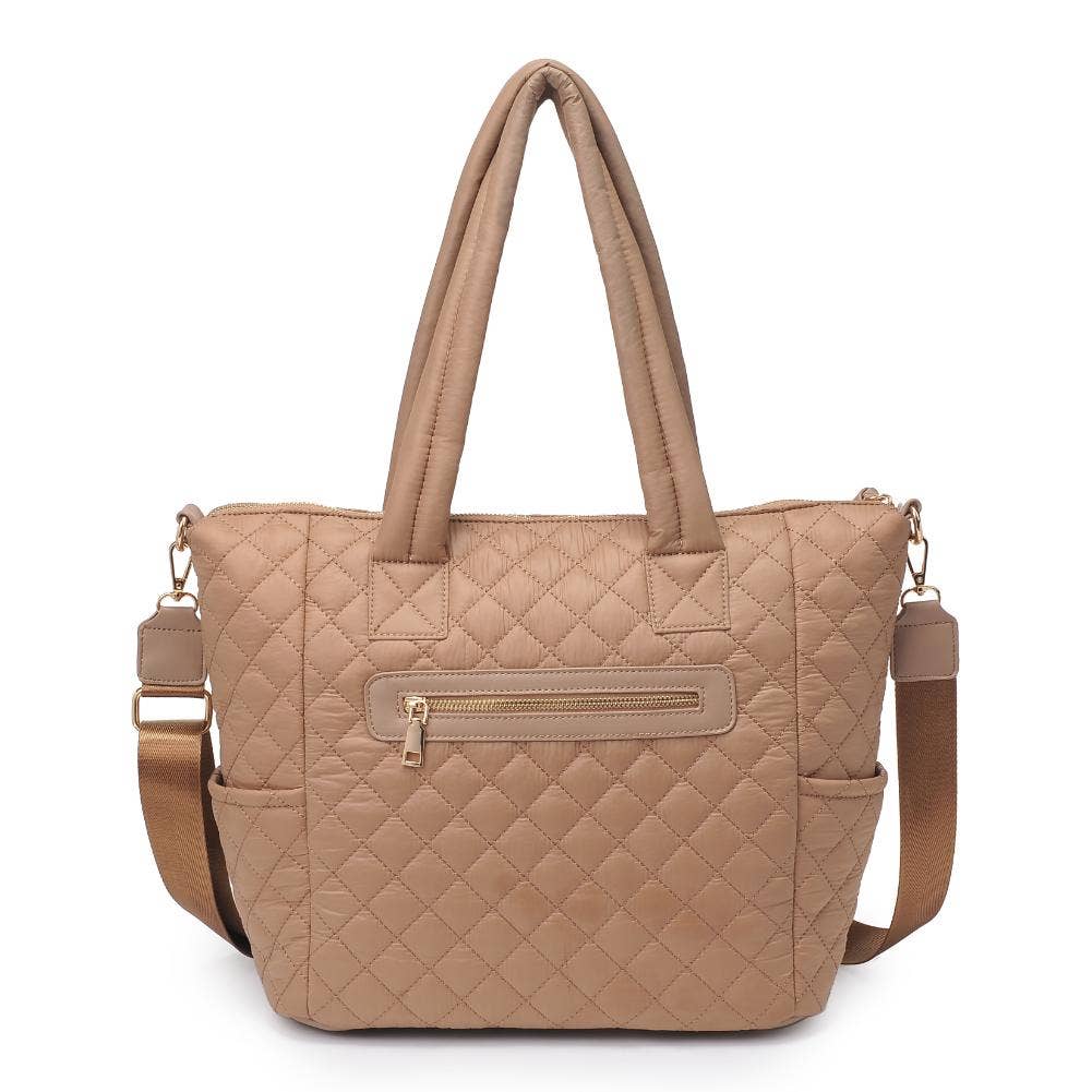 Jayna Quilted Nylon Tote (4 Colors!)